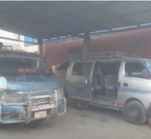 Storage area(s) for tap tap (local name)/ minibus (qty 4 each), 4 locations, until Ministry purchases and establishes their own facilities / location