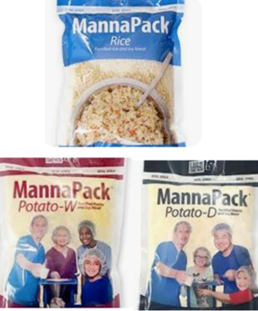 Food for Infants (example: Manna Packs); donation amount is for around 50 families; give each of them 6 packs, each pack costs $13, each pack one gets 6 servings from, do this per quarter or else three times per year